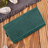 Жіночий шкіряний гаманець зелений геометричний вінтаж Paolo Peruzzi, фото 3