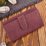 Жіночий шкіряний гаманець зелений геометричний вінтаж Paolo Peruzzi, фото 2