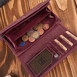 Жіночий шкіряний гаманець зелений геометричний вінтаж Paolo Peruzzi, фото 5