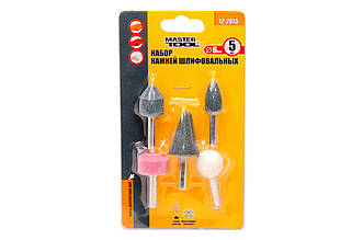 Набір шліфувальних каменів Mastertool 5 шт. (артикул 12-2015) для ручної обробки металу та дерева