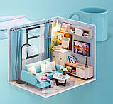 Румбокс Стильна вітальня Corner of Living Room Dollhouse H-018, фото 6