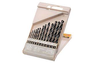 Набір сверл по металу Mastertool 13 шт. (2-8 мм) з швидкорізальної сталі, артикул 11-0213