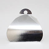 Упаковка для кондитерських виробів з панорамним вікном срібло 190*190*200, фото 2