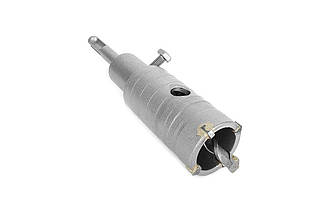 Сверло корончатое по бетону SDS+ Intertool 36 мм (артикул SD-7036) з побідитовими напайками та направляючим сверлом