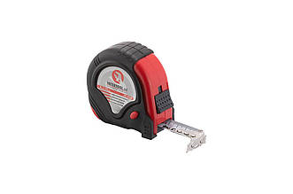 Рулетка Intertool MT-0108, 8 м х 25 мм, 3-стопора, металеве полотно, ергономічний дизайн, надійність і довговічність