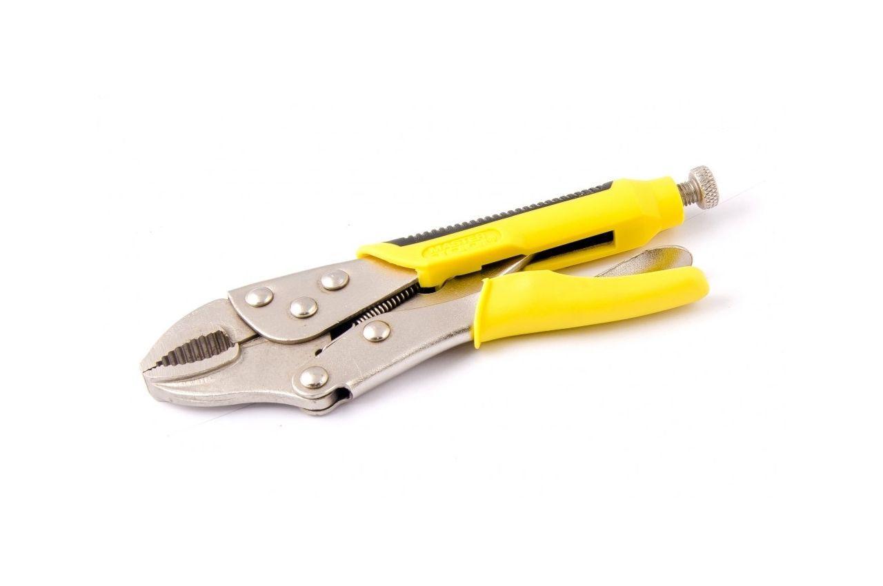 Кліщі зажимні Mastertool 180 мм універсальні (артикул 07-0900) для токарних і авторемонтних робіт, сталь С45, TPR ручки., фото 1