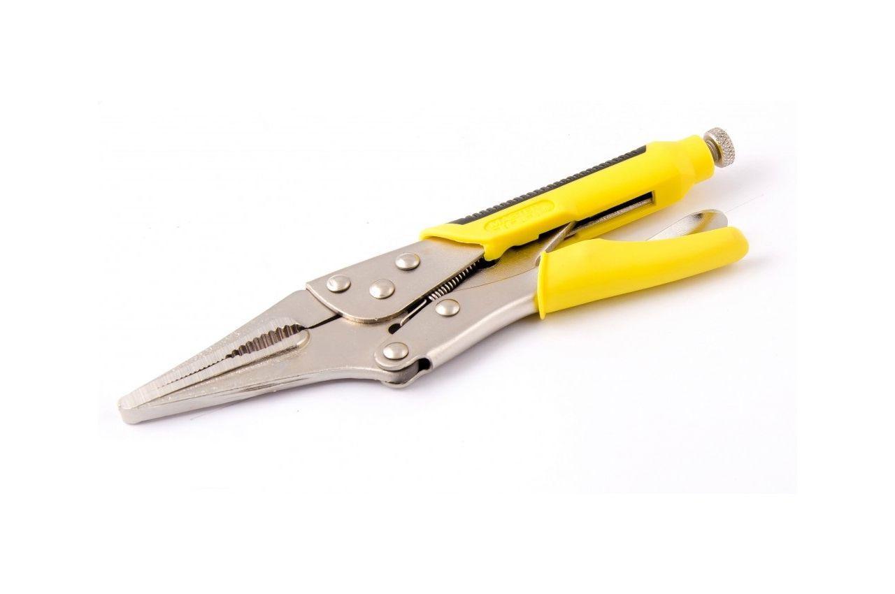 Кліщі затискні Mastertool 230 мм, універсальні подовжені, артикул 07-0902, сталь С45, ручки з TPR покриттям, фото 1