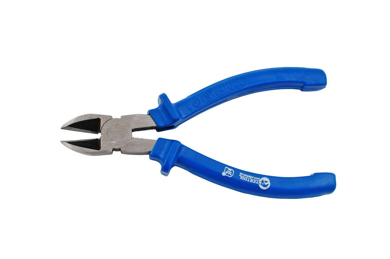 Бокорізи Intertool American type 200 мм (HT-0143) з високопрочної сталі, твердість 45-55 HRC, сині ручки., фото 1