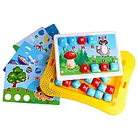 Мозаїка для вивчення алфавіту ТехноК 7877  з літерами 35 штук Виготовлено в Україні