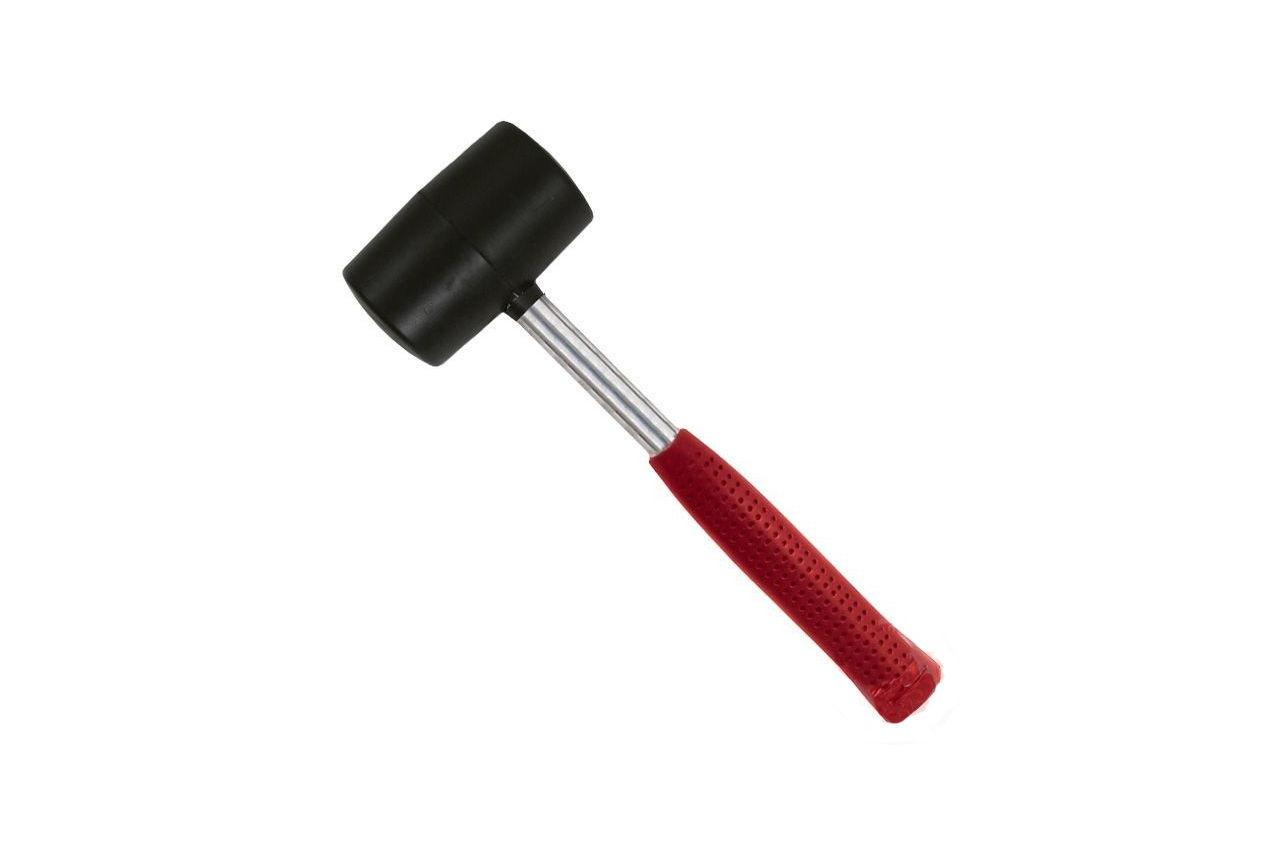 Киянка Intertool 450 г з гумовим бойком 65 мм та металевою ручкою (артикул HT-0231)