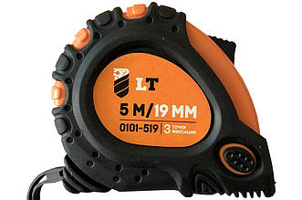 Рулетка LT 3 м x 19 мм з супер-магнітом, артикул 0101-319, ергономічний корпус і протиковзке покриття