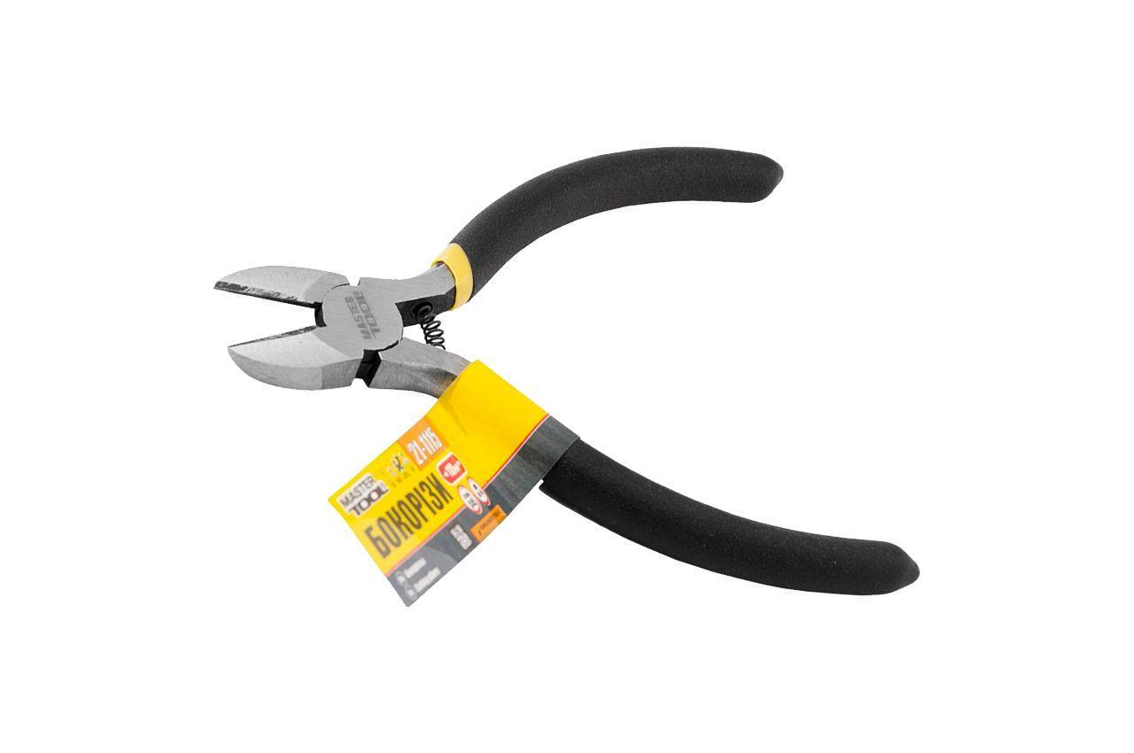 Бокорізи Mastertool 118 мм (артикул 21-1115) з високовуглецевої сталі з термопластичними ручками для слюсарних робіт, фото 1