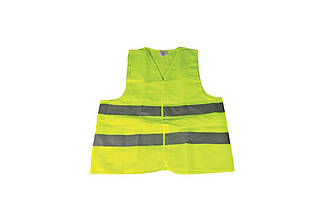 Жилет світловідбиваючий Mastertool XL лимонний з артикулом 83-0001, захисний з відбиваючою стрічкою