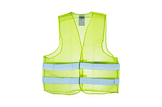 Жилет світловідбиваючий Сила жовтий XL (480002) з поліестеру з застібкою-липучкою та світловідбиваючими елементами