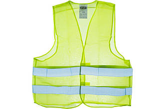 Жилет світловідбиваючий Сила жовтий XXL (480004) з поліестеру з застібкою-липучкою та світловідбиваючими елементами