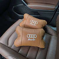 Декоративна подушка підголівник Audi, Сувенірні автомобільні подушки, Подушка для салону авто KN-57