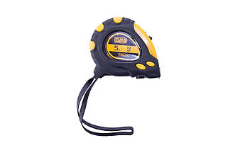 Рулетка Сила 5 м x 19 мм з супер-магнітом, артикул 500262 – точні вимірювання та надійність у роботі.