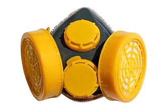 Респіратор Сила 2 з картриджами (480302) - двоклапанна напівмаска з протипиловими фільтрами