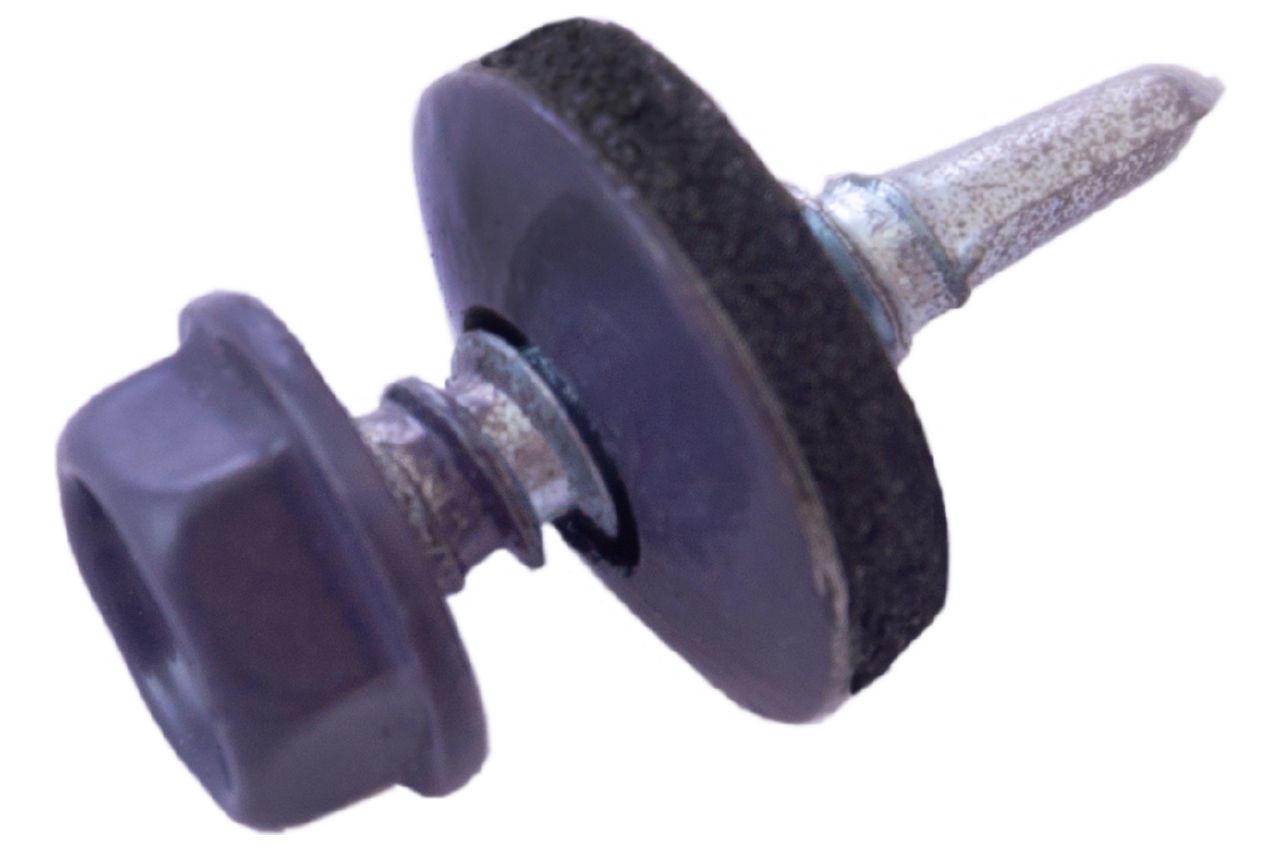 Саморіз покрівельний Apro 4.8 x 19 мм RAL 7024 (50 шт.) (9R648197024)