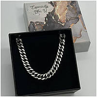 Ланцюжок із нержавіючої сталі в подарунковій коробочці Miami 7 мм 60 см