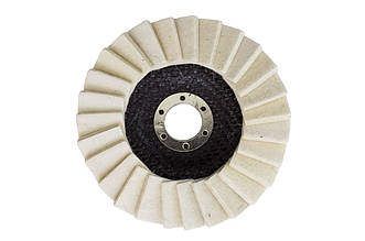 Круг войлочний лепестковий Рамболд 125 x 25 мм (артикул 125 клт в) для шліфування та зачистки поверхонь