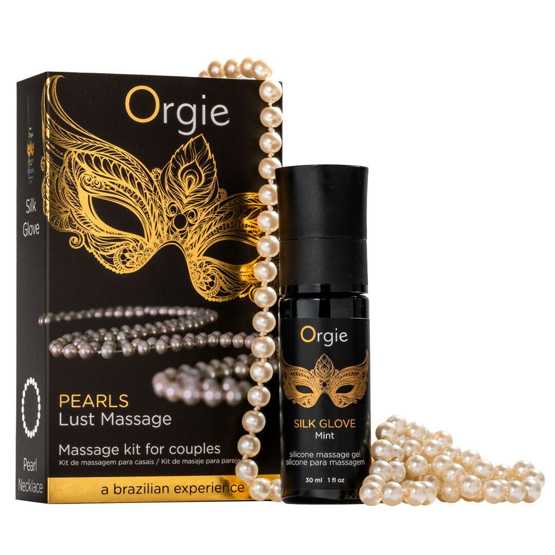 Інтимний набір для перлинного масажу Orgie Pearls Lust Massage