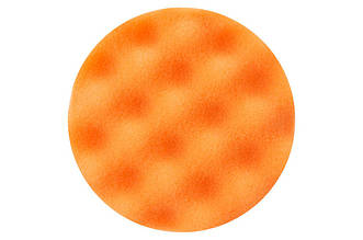 Круг полірувальний поролоновий Рамболд 150 мм на липучці хвиля, артикул 150 губка в, для полірування лакофарбового покриття