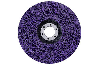 Диск зачистний вспінений Intertool 125x13 мм P46 фіолетовий (артикул BT-0603) для ефективної обробки поверхонь