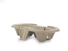 Підстаканник картонний на 2 стакани крафт, 100 шт/уп, 15000 шт/пал.