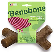 Жувальна іграшка Benebone Bacon Stick Medium кісточка зі смаком бекону для собак вагою до 27 кг, розмір M (812350)