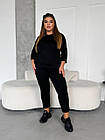 Костюм жіночий спортивний NOBILITAS 42-60 чорного кольору, фото 2