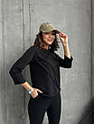 Костюм жіночий спортивний NOBILITAS 42-60 чорного кольору, фото 3