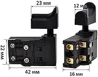 Кнопка перфоратора бочкового малий гвинт, Зеніт Профі ЗПП-1000