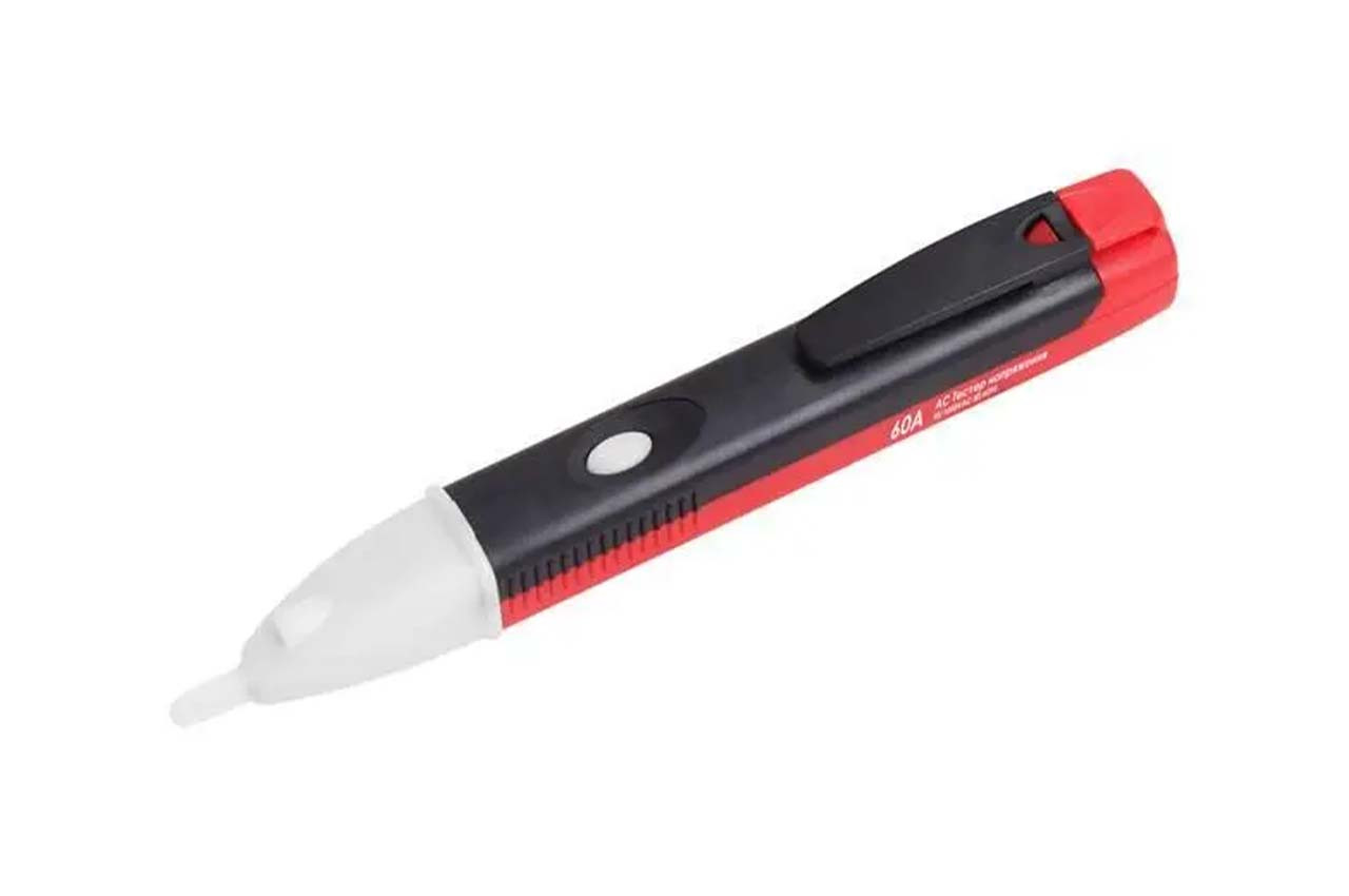 Бесконтактний тестер напруги Intertool MD-0010 для перевірки до 1000В з індикатором і ліхтариком, фото 1