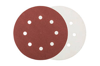 Круг шліфувальний Mastertool на липучці 180мм Р40 8 отворів (5шт) артикул 08-1804-H