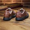 Чоловічі шкіряні кеди (натуральна шкіра) коричневі демісезонні, кеди для чоловіків на весну осінь, розмір 40-45, фото 8