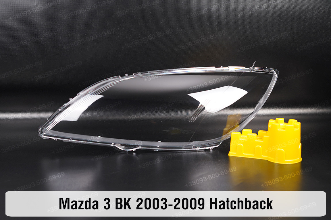 Скло фари Mazda 3 BK Hatchback (2003-2009) ліве, фото 1
