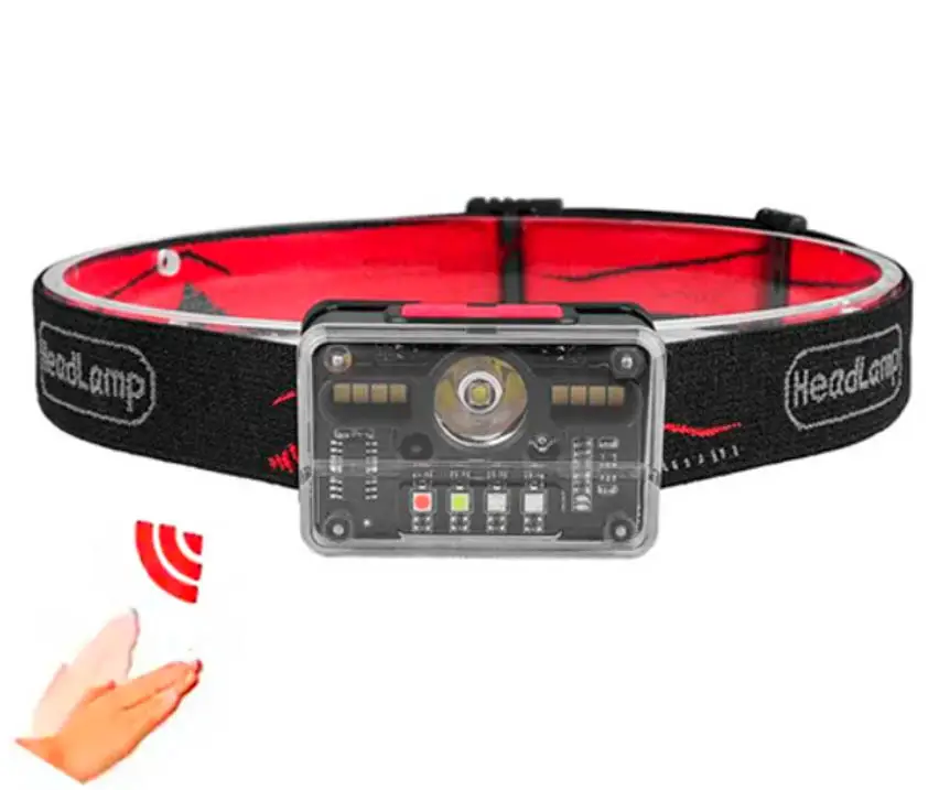 Налобний ліхтар акумуляторний із датчиком руху BL-M006 (є червоне світло), фото 1