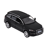 Модель авто 1/33 автомобіль Audi Q7, метал, чорний. У подарунковому боксі з вікном. Якість!, фото 7