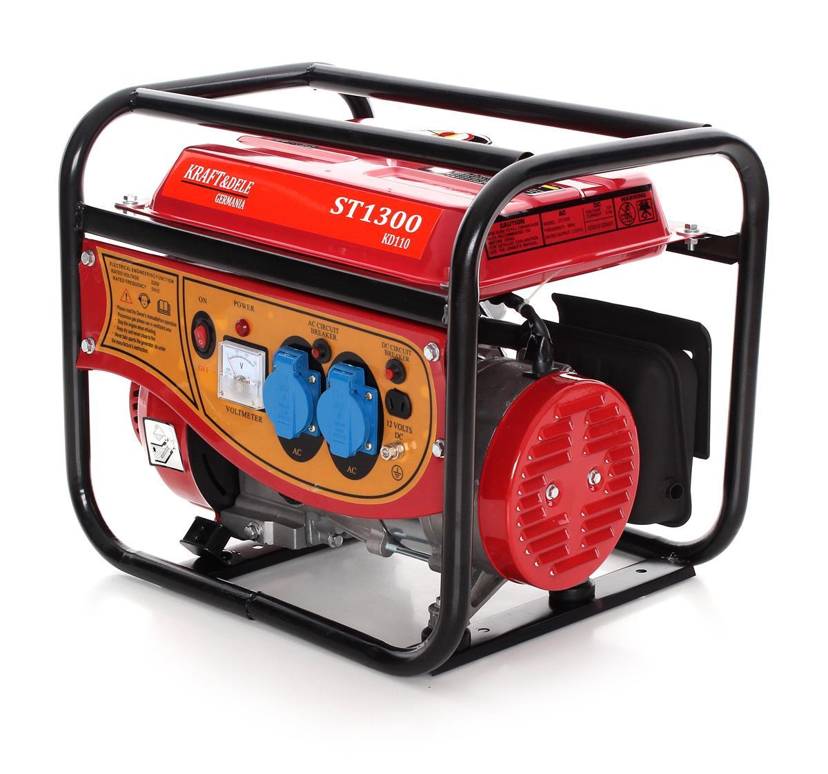 Бензиновий електрогенератор Kraft&Dele KD110 1500W 12/230V, 5.5 л, фото 1