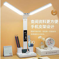 Лампа настільна LED (877) (з годинником) (акумулятор)