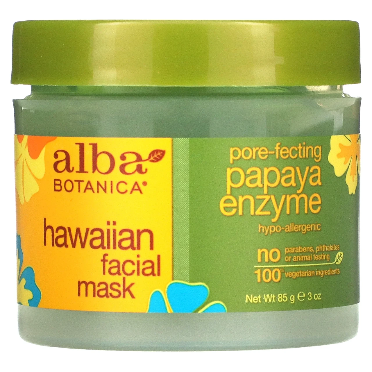 Alba Botanica, гавайська маска для обличчя, з ферментом папаї для звуження пор, 85 г (3 унції) Київ, Київ, фото 1