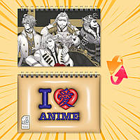 Блокнот А6 на пружині в клітинку 48 арк. Shuumatsu no Valkyrie / Повість про кінець світу 011