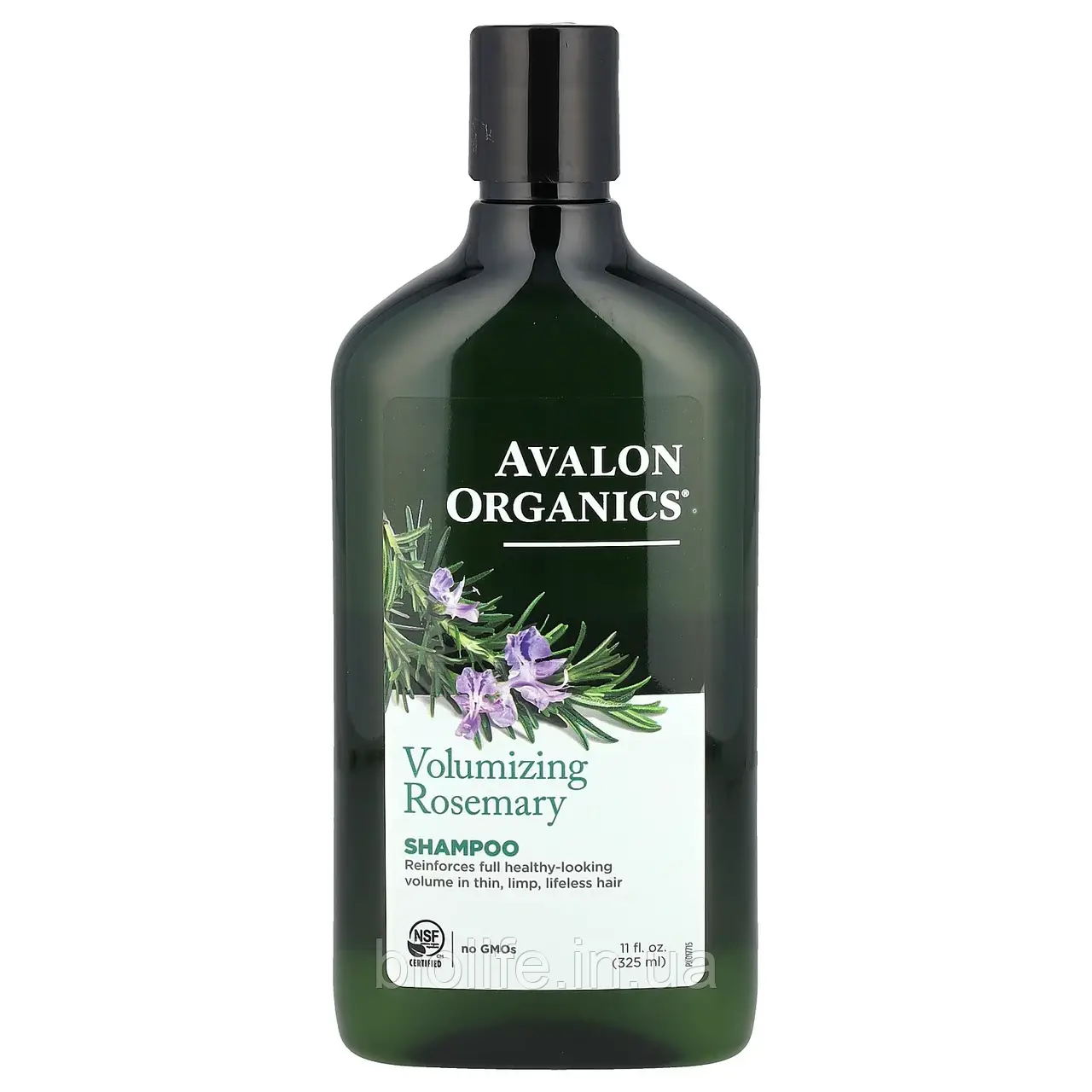 Avalon Organics, Шампунь для об'єму, розмарин, 325 мл (11 рідких унцій) оригінал, фото 1