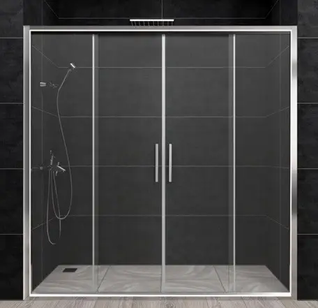 Душові двері Aquanil TREND 190х170 см хром розсувні скло прозоре 6 мм