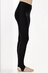 Еластичні чорні підліткові лосини для танців під п'яту тм "ОК" (3) Розмір: 134- 140 см (33024-3)