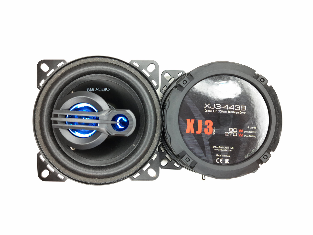 Автомобільні колонки Boschmann XJ3-443B, 10см, 270 Вт, 3х смугові, фото 1