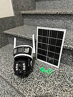 4G Камера видеонаблюдения с аккумулятором бинокулярная на солнечной батарее UKC V380pro GIF