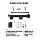 Вішалка-сушарка настінна розкладна для одягу на 2 секції кожна по 30 см, фото 4