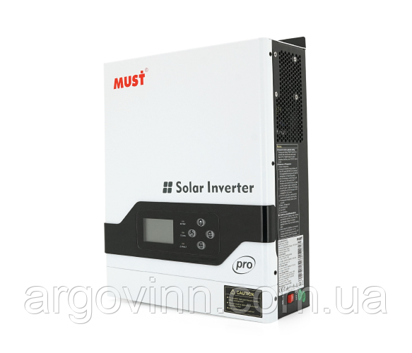 Гібридний інвертор MUST PV18-3224PRO, 3200W, 24V, струм заряду 1-80А, 160-275V, MPPT
